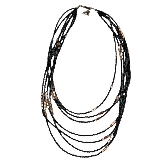 URBAN OUTFITTERS Layered Beaded Glass Necklace - Picture 4 of 4